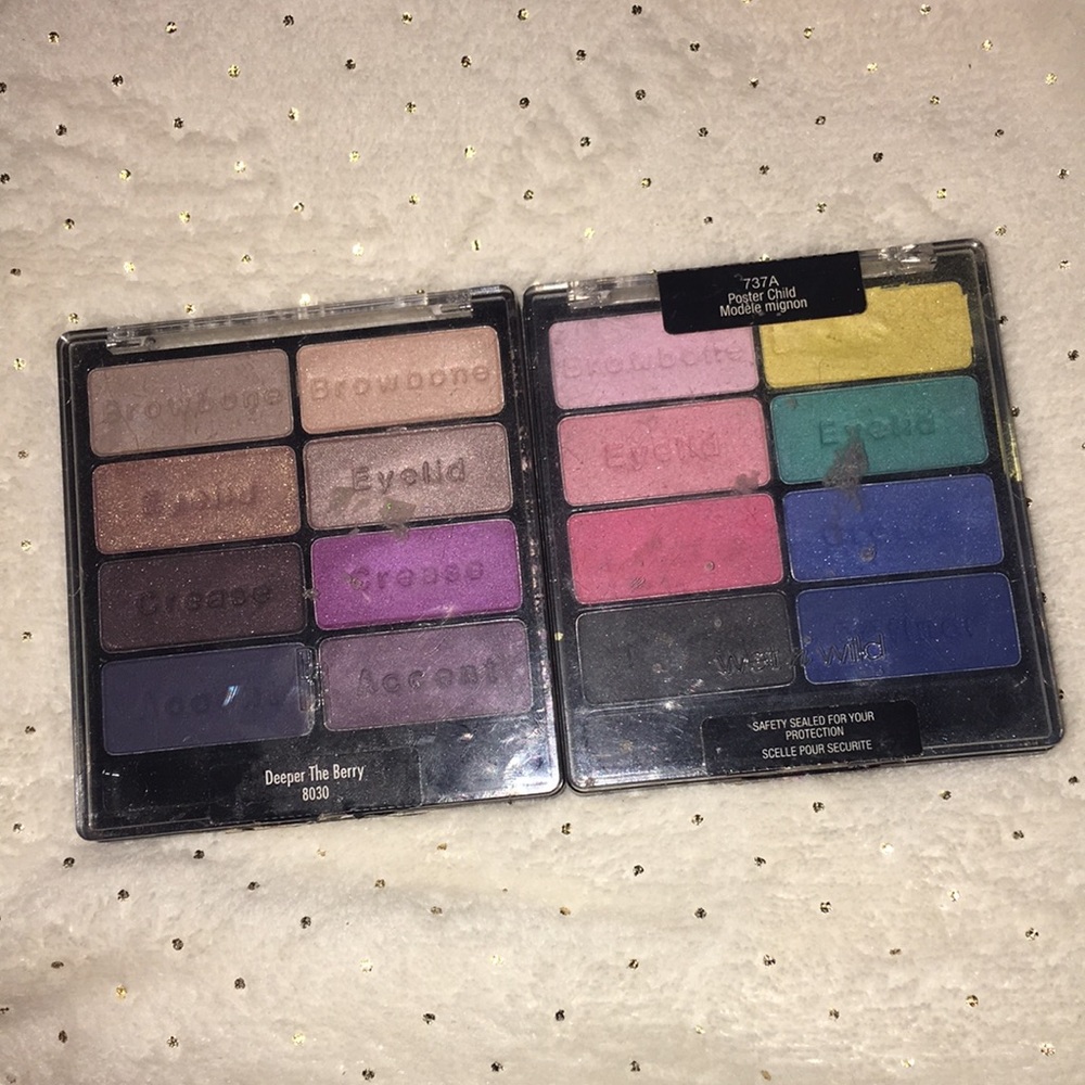 Wet n wild eyeshadow pallets.